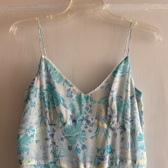 Ann Taylor floral dress sleeveless strap dress - Picture 4 of 9